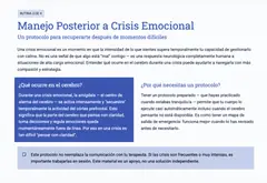 Manejo Posterior a Crisis Emocional