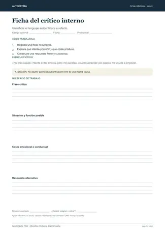 Ficha del crítico interno