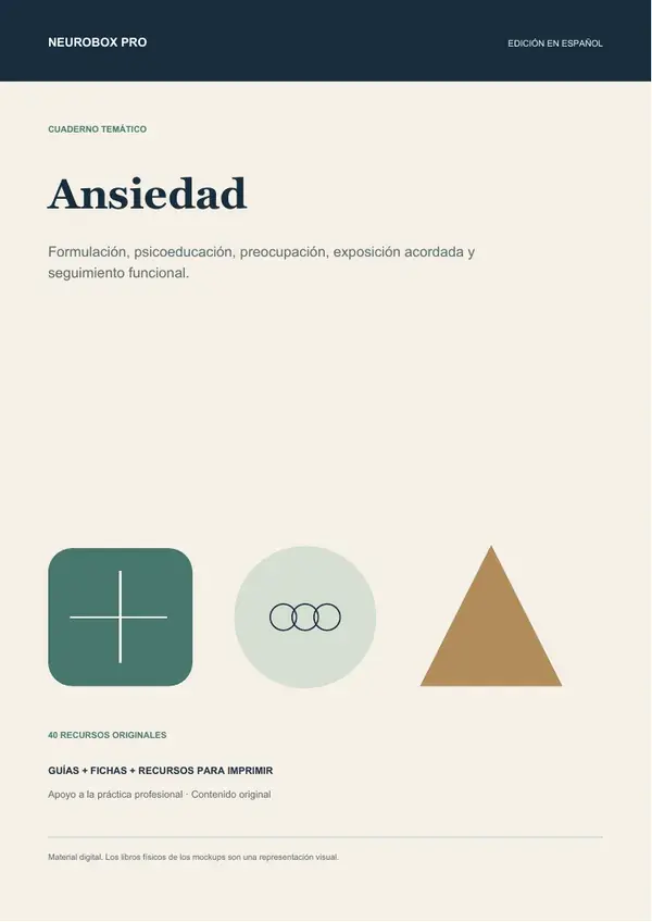 Portada del cuaderno Ansiedad