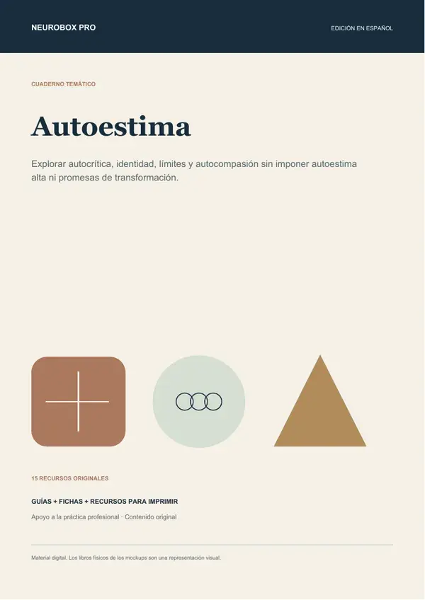 Portada del cuaderno Autoestima