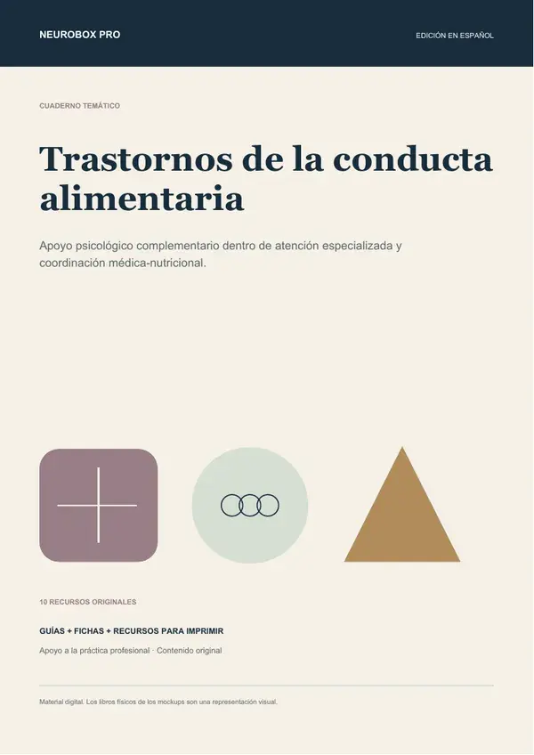 Portada del cuaderno Trastornos de la conducta alimentaria