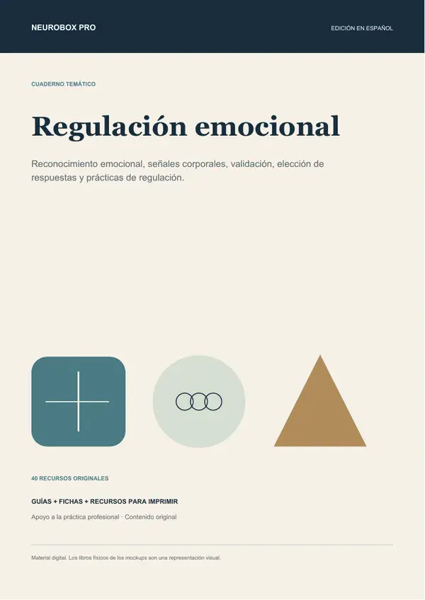 Portada del cuaderno Regulación emocional