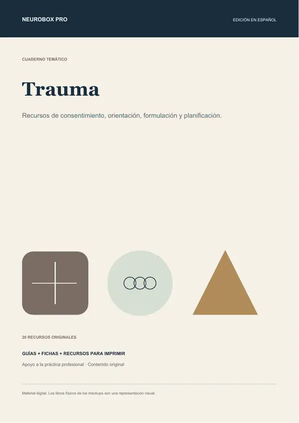 Portada del cuaderno Trauma